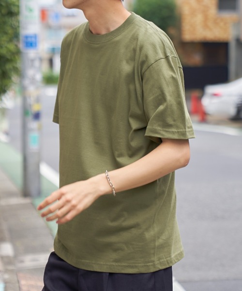 LIFEMAX(ライフマックス)の「【LIFEMAX】5.6オンスハイグレードコットンTシャツ 綿100半袖無地T MS1161(Tシャツ/カットソー・メンズ・ネイビー/カーキ/ベージュ/レッド/ミント/ブラック/ピンク・M/S/XL/L)」の3枚目の写真
