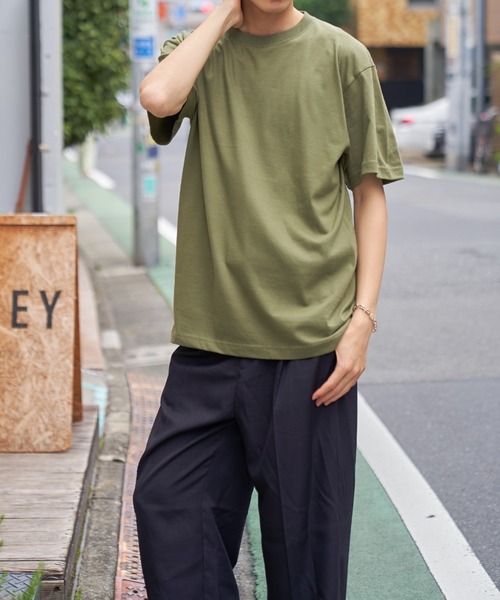 LIFEMAX(ライフマックス)の「【LIFEMAX】5.6オンスハイグレードコットンTシャツ 綿100半袖無地T MS1161(Tシャツ/カットソー・メンズ・ネイビー/カーキ/ベージュ/レッド/ミント/ブラック/ピンク・M/S/XL/L)」の8枚目の写真