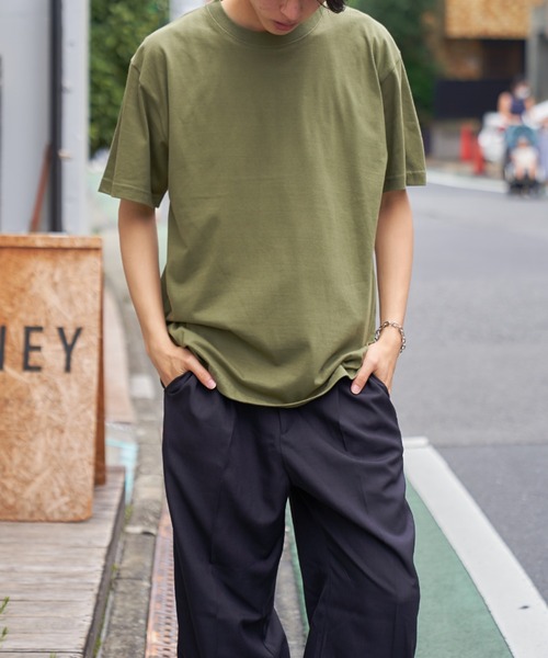 LIFEMAX(ライフマックス)の「【LIFEMAX】5.6オンスハイグレードコットンTシャツ 綿100半袖無地T MS1161(Tシャツ/カットソー・メンズ・ネイビー/カーキ/ベージュ/レッド/ミント/ブラック/ピンク・M/S/XL/L)」の15枚目の写真
