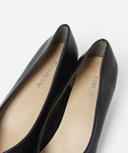 Andemiu（アンデミュウ）の「キリカエスクエアパンプス345774（パンプス・レディース・ブラック/オフホワイト・S/M/L）」の7枚目の写真