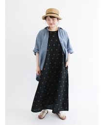 Samansa Mos2 | ドット柄ノースリーブワンピース(ワンピース)