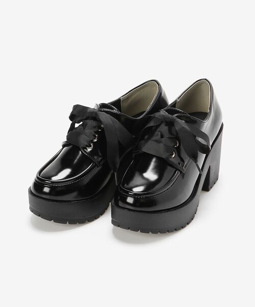 MAJESTIC LEGON(マジェスティックレゴン)の「ボリュームレースアップシューズ(ドレスシューズ・レディース・ブラック/ブラウン・SMALL/MEDIUM/LARGE/X-LARGE)」の2枚目の写真