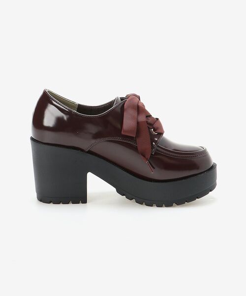 MAJESTIC LEGON(マジェスティックレゴン)の「ボリュームレースアップシューズ(ドレスシューズ・レディース・ブラック/ブラウン・SMALL/MEDIUM/LARGE/X-LARGE)」の6枚目の写真