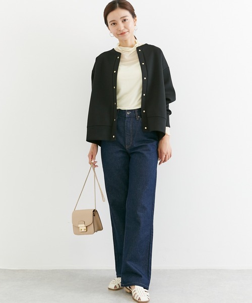 INCEDE（インシード）の「スナップボタンカーディガン（カーディガン/ボレロ・レディース・ブラック/ブルー/グレイッシュベージュ/チャコールグレー/ライトベージュ・LL/3L/4L/M/L）」の10枚目の写真