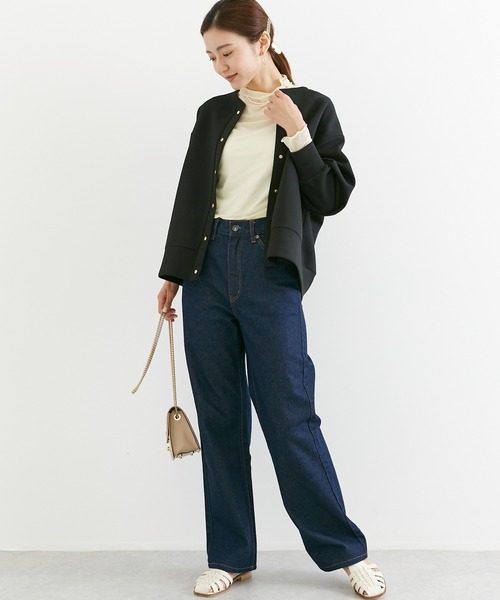 INCEDE（インシード）の「スナップボタンカーディガン（カーディガン/ボレロ・レディース・ブラック/ブルー/グレイッシュベージュ/チャコールグレー/ライトベージュ・LL/3L/4L/M/L）」の11枚目の写真