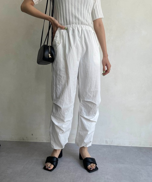 CAPRICIEUX LE'MAGE（カプリシューレマージュ）の「ドロストパンツ（その他パンツ・レディース・ホワイト/ブラック/ベージュ・FREE）」の15枚目の写真