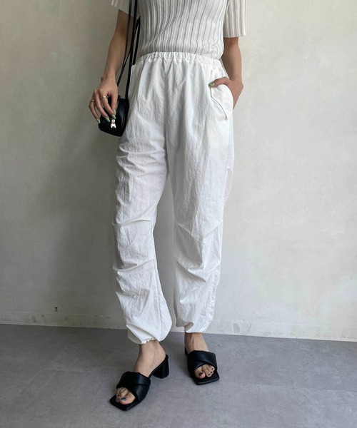 CAPRICIEUX LE'MAGE（カプリシューレマージュ）の「ドロストパンツ（その他パンツ・レディース・ホワイト/ブラック/ベージュ・FREE）」の18枚目の写真