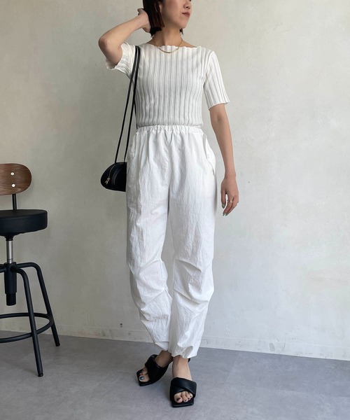 CAPRICIEUX LE'MAGE（カプリシューレマージュ）の「ドロストパンツ（その他パンツ・レディース・ホワイト/ブラック/ベージュ・FREE）」の19枚目の写真