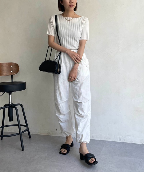 CAPRICIEUX LE'MAGE（カプリシューレマージュ）の「ドロストパンツ（その他パンツ・レディース・ホワイト/ブラック/ベージュ・FREE）」の20枚目の写真