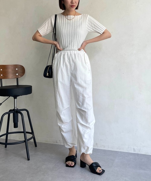 CAPRICIEUX LE'MAGE（カプリシューレマージュ）の「ドロストパンツ（その他パンツ・レディース・ホワイト/ブラック/ベージュ・FREE）」の21枚目の写真