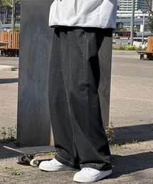ワイドデニムイージーパンツ
