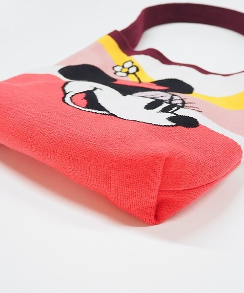 Casselini（キャセリーニ）の「Casselini(キャセリーニ)ディズニーニットバッグ（ショルダーバッグ・レディース・ブラック/ボルドー・FREE）」の5枚目の写真