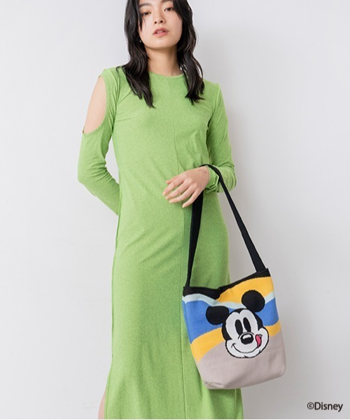 Casselini（キャセリーニ）の「Casselini(キャセリーニ)ディズニーニットバッグ（ショルダーバッグ・レディース・ブラック/ボルドー・FREE）」の17枚目の写真