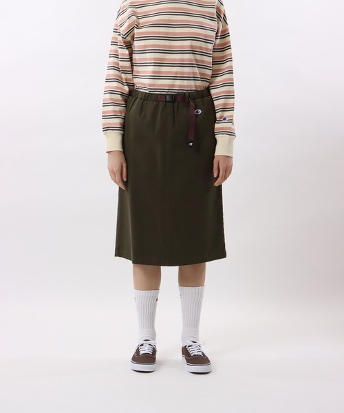 Champion(チャンピオン)の「【Champion/チャンピオン】レディース スカート(スカート・レディース・ブラウン/ブラック/オリーブ/ベージュ系その他3/ネイビー系1・LARGE/MEDIUM)」の4枚目の写真