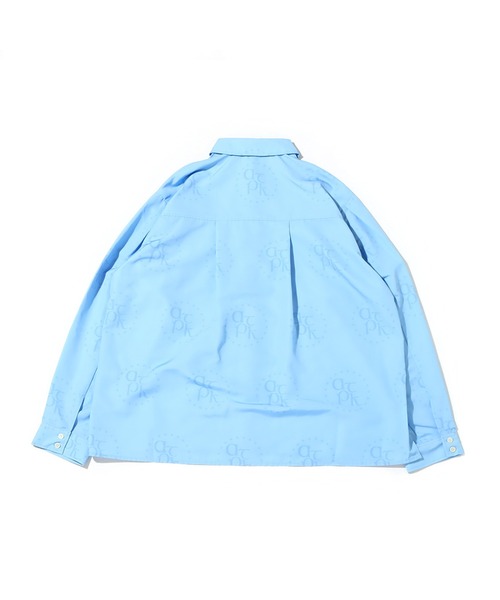 atmos pink(アトモスピンク)の「atmos pink 総柄プリントシャツ / アトモスピンク ソウガラプリントシャツ(シャツ/ブラウス・レディース・ホワイト/ベージュ/サックスブルー・M/L)」の14枚目の写真