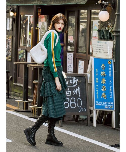 jouetie（ジュエティ）の「ファーハンドBAG（ハンドバッグ・レディース・オフホワイト/ブラック/ピンク・FREE）」の9枚目の写真