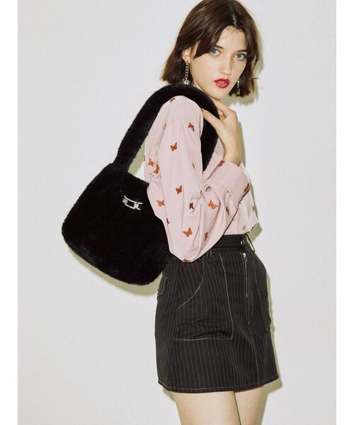 jouetie（ジュエティ）の「ファーハンドBAG（ハンドバッグ・レディース・オフホワイト/ブラック/ピンク・FREE）」の12枚目の写真