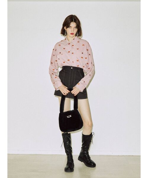 jouetie（ジュエティ）の「ファーハンドBAG（ハンドバッグ・レディース・オフホワイト/ブラック/ピンク・FREE）」の13枚目の写真