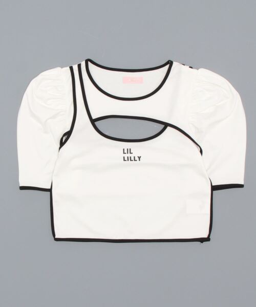 lilLilly（リルリリー）の「レイヤードタンクトップス（Tシャツ/カットソー・レディース・ホワイト/ブラック/ベージュ・FREE）」の8枚目の写真