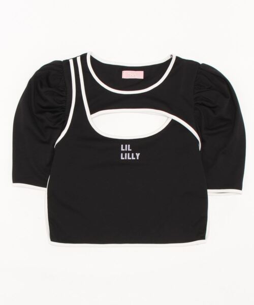 lilLilly（リルリリー）の「レイヤードタンクトップス（Tシャツ/カットソー・レディース・ホワイト/ブラック/ベージュ・FREE）」の10枚目の写真