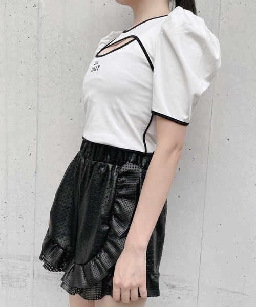 lilLilly（リルリリー）の「レイヤードタンクトップス（Tシャツ/カットソー・レディース・ホワイト/ブラック/ベージュ・FREE）」の16枚目の写真