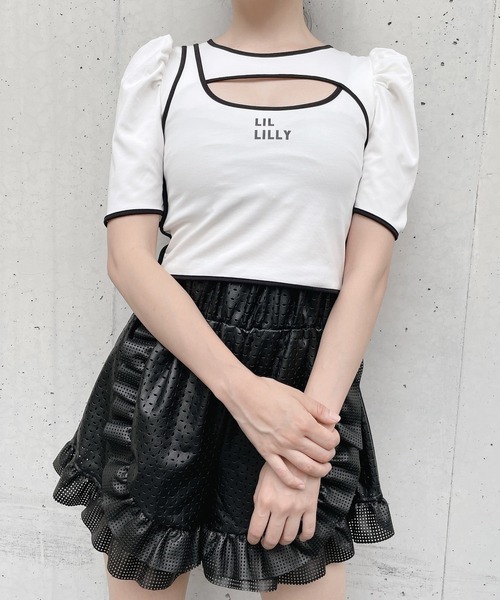 lilLilly（リルリリー）の「レイヤードタンクトップス（Tシャツ/カットソー・レディース・ホワイト/ブラック/ベージュ・FREE）」の17枚目の写真