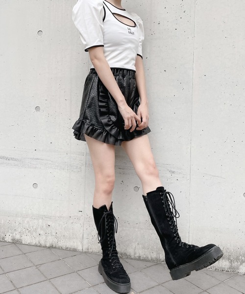 lilLilly（リルリリー）の「レイヤードタンクトップス（Tシャツ/カットソー・レディース・ホワイト/ブラック/ベージュ・FREE）」の19枚目の写真