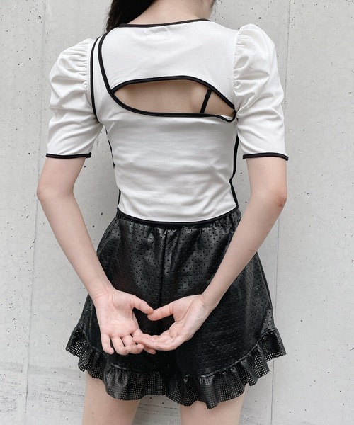 lilLilly（リルリリー）の「レイヤードタンクトップス（Tシャツ/カットソー・レディース・ホワイト/ブラック/ベージュ・FREE）」の20枚目の写真