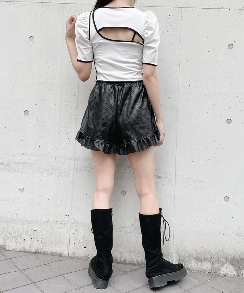 lilLilly（リルリリー）の「レイヤードタンクトップス（Tシャツ/カットソー・レディース・ホワイト/ブラック/ベージュ・FREE）」の21枚目の写真