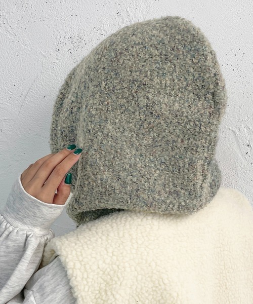 apres jour mignon（アプレジュールミニョン）の「バラクラバ【ZOZOTOWN限定アイテム】（ネックウォーマー/スヌード・レディース・グレー系その他/ブラウン系その他/グリーン系その他・ONESIZE）」の16枚目の写真