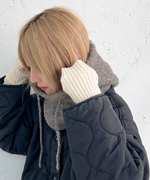 apres jour mignon（アプレジュールミニョン）の「バラクラバ【ZOZOTOWN限定アイテム】（ネックウォーマー/スヌード・レディース・グレー系その他/ブラウン系その他/グリーン系その他・ONESIZE）」の18枚目の写真