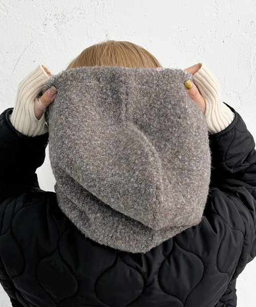 apres jour mignon（アプレジュールミニョン）の「バラクラバ【ZOZOTOWN限定アイテム】（ネックウォーマー/スヌード・レディース・グレー系その他/ブラウン系その他/グリーン系その他・ONESIZE）」の14枚目の写真