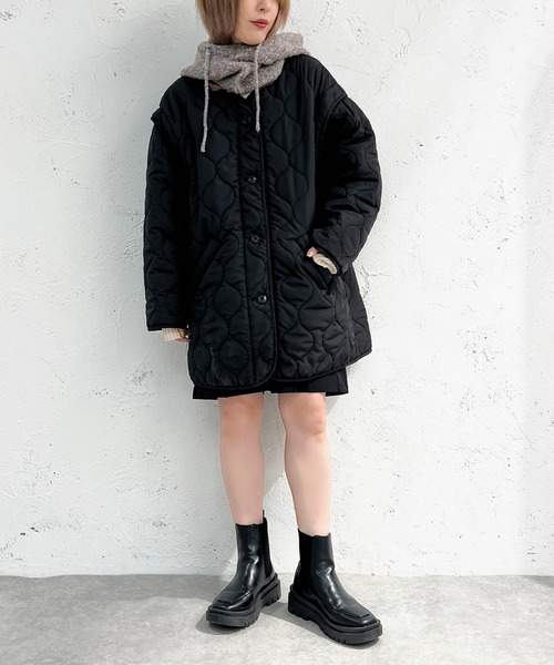 apres jour mignon（アプレジュールミニョン）の「バラクラバ【ZOZOTOWN限定アイテム】（ネックウォーマー/スヌード・レディース・グレー系その他/ブラウン系その他/グリーン系その他・ONESIZE）」の4枚目の写真