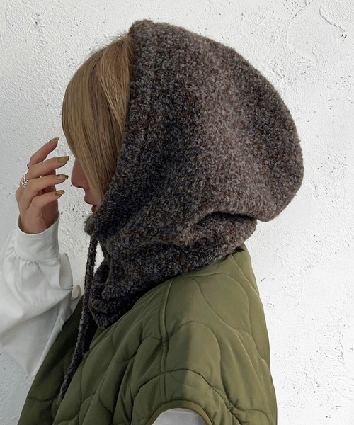 apres jour mignon（アプレジュールミニョン）の「バラクラバ【ZOZOTOWN限定アイテム】（ネックウォーマー/スヌード・レディース・グレー系その他/ブラウン系その他/グリーン系その他・ONESIZE）」の10枚目の写真
