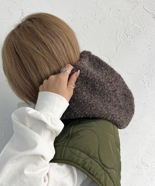 apres jour mignon（アプレジュールミニョン）の「バラクラバ【ZOZOTOWN限定アイテム】（ネックウォーマー/スヌード・レディース・グレー系その他/ブラウン系その他/グリーン系その他・ONESIZE）」の6枚目の写真
