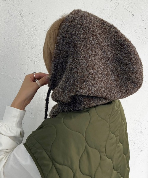 apres jour mignon（アプレジュールミニョン）の「バラクラバ【ZOZOTOWN限定アイテム】（ネックウォーマー/スヌード・レディース・グレー系その他/ブラウン系その他/グリーン系その他・ONESIZE）」の13枚目の写真