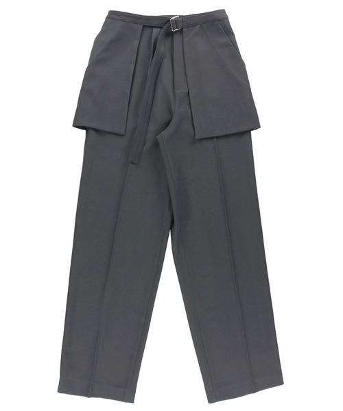 ALEXIA STAM（アリシアスタン）の「Center Press Pants With Belt/ベルト付きセンタープレスパンツ（その他パンツ・レディース・チャコールグレー/カーキ・S/M）」の3枚目の写真