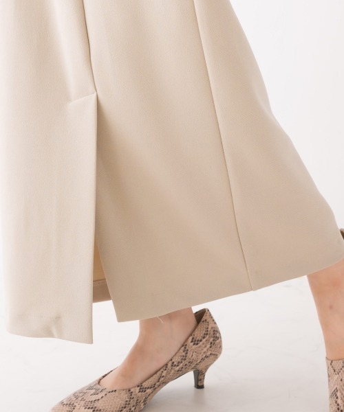 OMNES（オムネス）の「梨地ストレッチツイルフロントスリットタイトスカート（スカート・レディース・ブラック/ベージュ/パープル/ブラウン・FREE）」の22枚目の写真