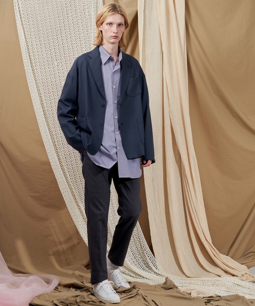 shiun シングルジャケット　ウールトラウザー　セットアップ セットアップ 【shiun】 shiun シングルジャケット ウール