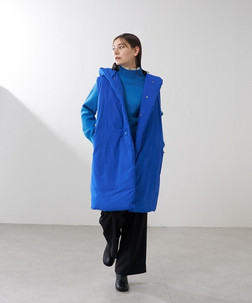 Lui's（ルイス）の「ダブルジャガード2枚襟ニットプルオーバー（ニット/セーター・レディース・ブルー/ダークブラウン/ブラック・FREE）」の15枚目の写真