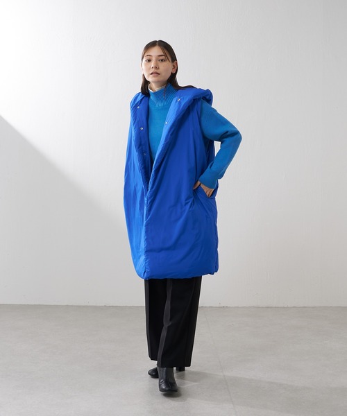 Lui's（ルイス）の「ダブルジャガード2枚襟ニットプルオーバー（ニット/セーター・レディース・ブルー/ダークブラウン/ブラック・FREE）」の16枚目の写真