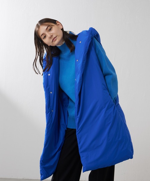 Lui's（ルイス）の「ダブルジャガード2枚襟ニットプルオーバー（ニット/セーター・レディース・ブルー/ダークブラウン/ブラック・FREE）」の13枚目の写真