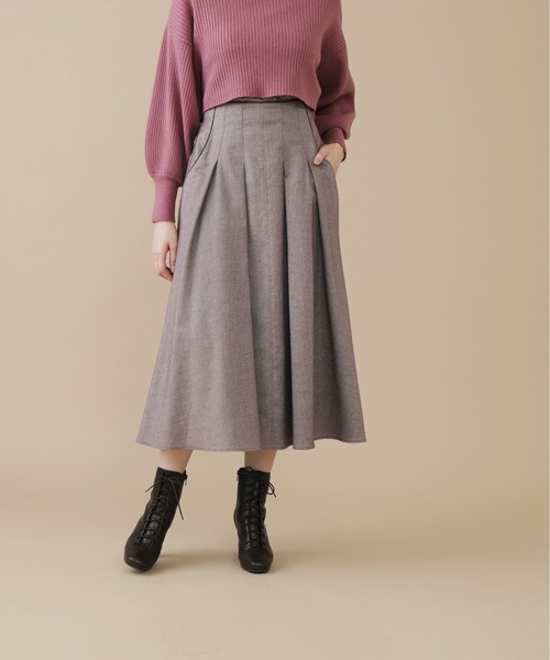 ホームスパン ロングスカート