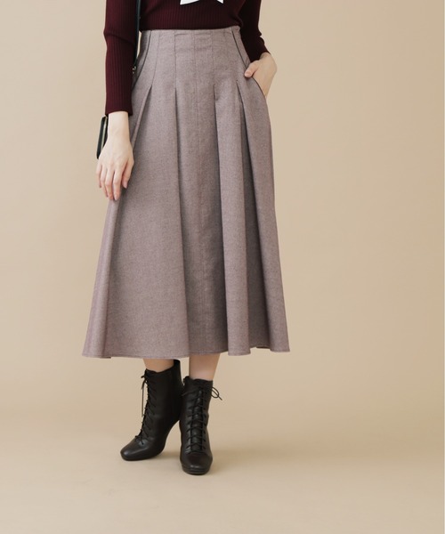 JILL by JILL STUART(ジルバイジルスチュアート)の「ホームスパン ロングスカート(スカート・レディース・パープル/ブラック・SMALL/MEDIUM)」の13枚目の写真