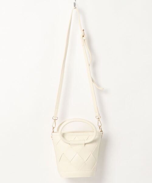 FLEUR DE KALINA(フレールドゥカリーナ)の「【FLEUR DE KALINA/フレール ドゥ カリーナ】クロス編み2wayバッグ(ショルダーバッグ・レディース・ブラック/グリーン/ホワイト/ブラウン・FREE)」の5枚目の写真