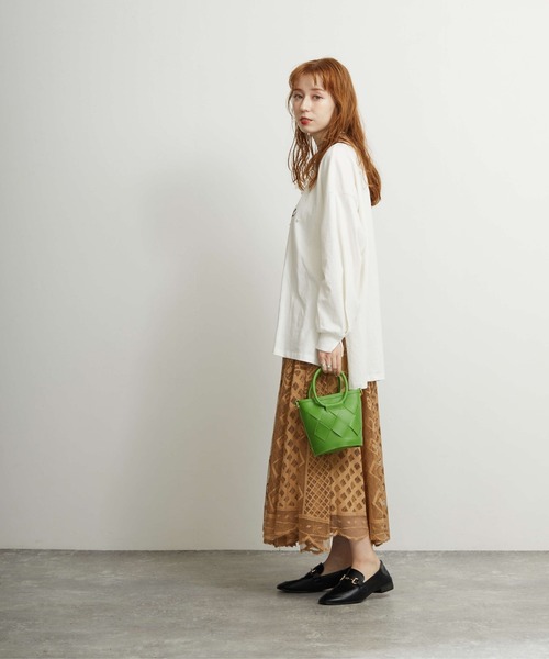 FLEUR DE KALINA(フレールドゥカリーナ)の「【FLEUR DE KALINA/フレール ドゥ カリーナ】クロス編み2wayバッグ(ショルダーバッグ・レディース・ブラック/グリーン/ホワイト/ブラウン・FREE)」の15枚目の写真