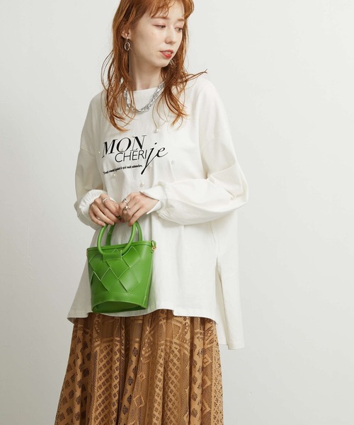 FLEUR DE KALINA(フレールドゥカリーナ)の「【FLEUR DE KALINA/フレール ドゥ カリーナ】クロス編み2wayバッグ(ショルダーバッグ・レディース・ブラック/グリーン/ホワイト/ブラウン・FREE)」の14枚目の写真