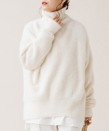 Rouge vif | FOX＆Cashmere タートルニットプルオーバー(ニット/セーター)