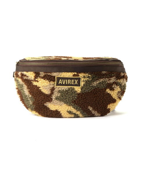 AVIREX（アヴィレックス）の「≪直営店限定≫BOA BODY BAG/ ボアボディーバッグ（ボディバッグ/ウエストポーチ・レディース・ブラック/カーキ系2・F）」の9枚目の写真