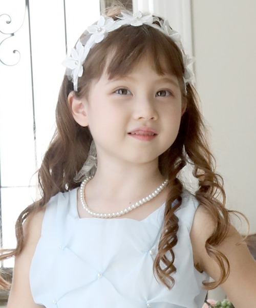 ⋆⑅˚₊ 小さめ　ベレーちゃん　ヴィンテージベア　アンティークベア　⋆⑅˚₊ オーガンジーリボン付き ベビー用ヘアーバンド 61909 日本製